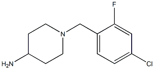 1-(4-chloro-2-fluorobenzyl)piperidin-4-amine 结构式