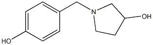 1-(4-hydroxybenzyl)pyrrolidin-3-ol 结构式