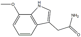 2-(7-methoxy-1H-indol-3-yl)acetamide 结构式