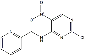 2-chloro-5-nitro-N-(pyridin-2-ylmethyl)pyrimidin-4-amine 结构式