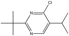 2-tert-butyl-4-chloro-5-(1-methylethyl)pyrimidine 结构式