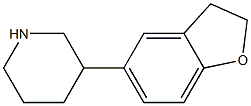 3-(2,3-dihydro-1-benzofuran-5-yl)piperidine 结构式