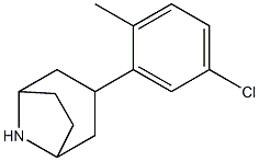 3-(5-chloro-2-methylphenyl)-8-azabicyclo[3.2.1]octane 结构式