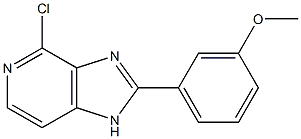 4-chloro-2-(3-methoxyphenyl)-1H-imidazo[4,5-c]pyridine 结构式