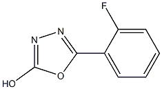 5-(2-fluorophenyl)-1,3,4-oxadiazol-2-ol 结构式