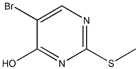 5-bromo-2-(methylsulfanyl)pyrimidin-4-ol 结构式