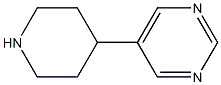 5-piperidin-4-ylpyrimidine 结构式