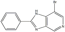 7-bromo-2-phenyl-1H-imidazo[4,5-c]pyridine 结构式