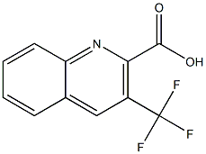 3-Trifluoromethyl-2-quinolinecarboxylic acid 结构式