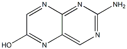 2-氨基-6-羟基蝶啶 结构式