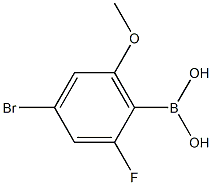 4-溴-6-乙氧基-2-氟苯硼酸 结构式