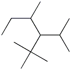 2,2,4-trimethyl-3-isopropylhexane 结构式