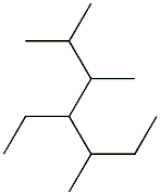 2,3,5-trimethyl-4-ethylheptane 结构式