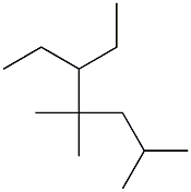 2,4,4-trimethyl-5-ethylheptane 结构式