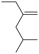 4-methyl-2-ethyl-1-pentene 结构式