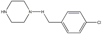 (R) - 1 - (4-CHLOROBENZYL HYDRO) PIPERAZINE 结构式