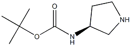 BOC-(S)-(-)-3-AMINOPYRROLIDINE 结构式