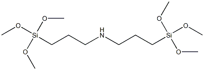 BIS-(GAMMA TRIMETHOXYSILYL PROPYL)AMINE 结构式