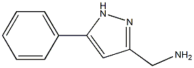 5-PHENYL-1H-PYRAZOLE-3-METHYLAMINE 结构式