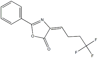 2-PHENYL-4-(4,4,4-TRIFLUOROBUTYLIDENE)-5-OXAZOLONE 结构式