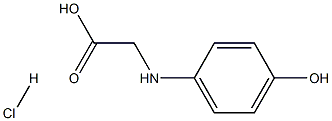 D-4-HYDROXYPHENYLGLYCINE HYDROCHLORIDE 结构式