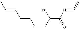 2-溴壬酸乙烯酯 结构式