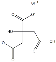 檸檬酸氫鍶 结构式