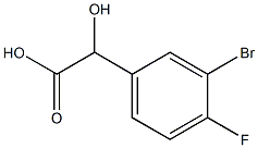 3-BROMO-4-FLUOROMANDELIC ACID 结构式