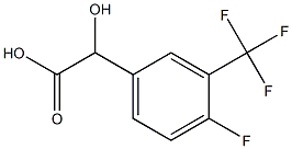 4-FLUORO-3-(TRIFLUOROMETHYL)MANDELIC ACID 结构式