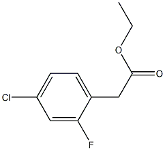 4-CHLORO-2-FLUOROPHENYLACETIC ACID ETHYL ESTER 结构式