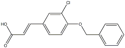 4-BENZYLOXY-3-CHLOROCINNAMIC ACID 结构式