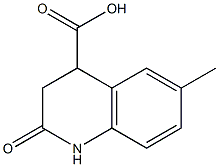 2-OXO-6-METHYL-1,2,3,4-TETRAHYDROQUINOLINE-4-CARBOXYLIC ACID 结构式