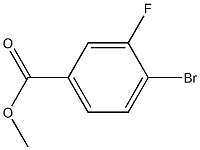 4-BROMO-3-FLUOROBENZOIC ACID METHYL ESTER 结构式