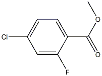 4-CHLORO-2-FLUOROBENZOIC ACID METHYL ESTER 结构式