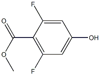 2,6-DIFLUORO-4-HYDROXYBENZOIC ACID METHYL ESTER 结构式