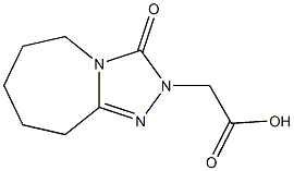 (3-OXO-6,7,8,9-TETRAHYDRO-3H-[1,2,4]TRIAZOLO[4,3-A]AZEPIN-2(5H)-YL)ACETIC ACID 结构式