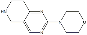 2-MORPHOLIN-4-YL-5,6,7,8-TETRAHYDROPYRIDO[4,3-D]PYRIMIDINE 结构式