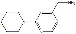 (2-PIPERIDIN-1-YLPYRIDIN-4-YL)METHYLAMINE 结构式