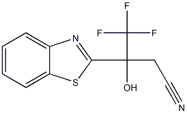 3-(1,3-BENZOTHIAZOL-2-YL)-4,4,4-TRIFLUORO-3-HYDROXYBUTANENITRILE 结构式