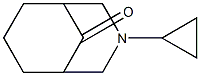 3-CYCLOPROPYL-3-AZABICYCLO[3.3.1]NONAN-9-ONE 结构式