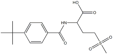 2-[(4-TERT-BUTYLBENZOYL)AMINO]-4-(METHYLSULFONYL)BUTANOIC ACID 结构式