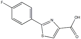 2-(4-FLUOROPHENYL)THIAZOLE-4-CARBOXYLIC ACID, 95+% 结构式