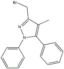 3-BROMOMETHYL-4-METHYL-N,5-DIPHENYL PYRAZOLE 结构式