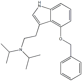 4-BENZYLOXY-N,N-DIISOPROPYLTRYPTAMINE 结构式