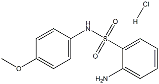 2-AMINO-N-(4-METHOXYPHENYL)BENZENESULFONAMIDE HYDROCHLORIDE 结构式