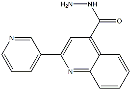 2-PYRIDIN-3-YLQUINOLINE-4-CARBOHYDRAZIDE 结构式