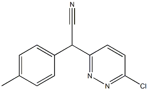 6-CHLORO-ALPHA-(4-METHYLPHENYL)-3-PYRIDAZINEACETONITRILE 结构式