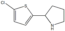 2-(5-CHLORO-2-THIENYL)PYRROLIDINE 结构式