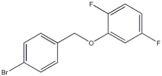 1-(4-BROMOBENZYLOXY)-2,5-DIFLUOROBENZENE 98% 结构式