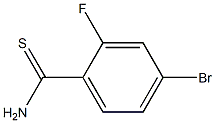 4-BROMO-2-FLUOROTHIOBENZAMIDE, 97% MIN. 结构式